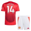 Maglia ufficiale Manchester United Eriksen 14 Casa 2024-25 per Bambino